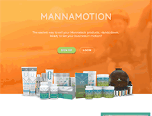 Tablet Screenshot of mannamotion.com